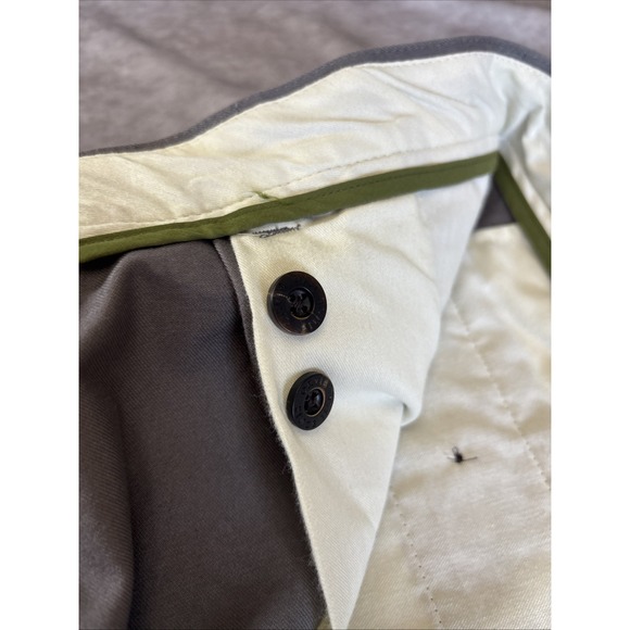 Mens Twill Gray ORVIS Dress Slacks Size 40 -28"inseam Cuffed Hem - Picture 6 of 7